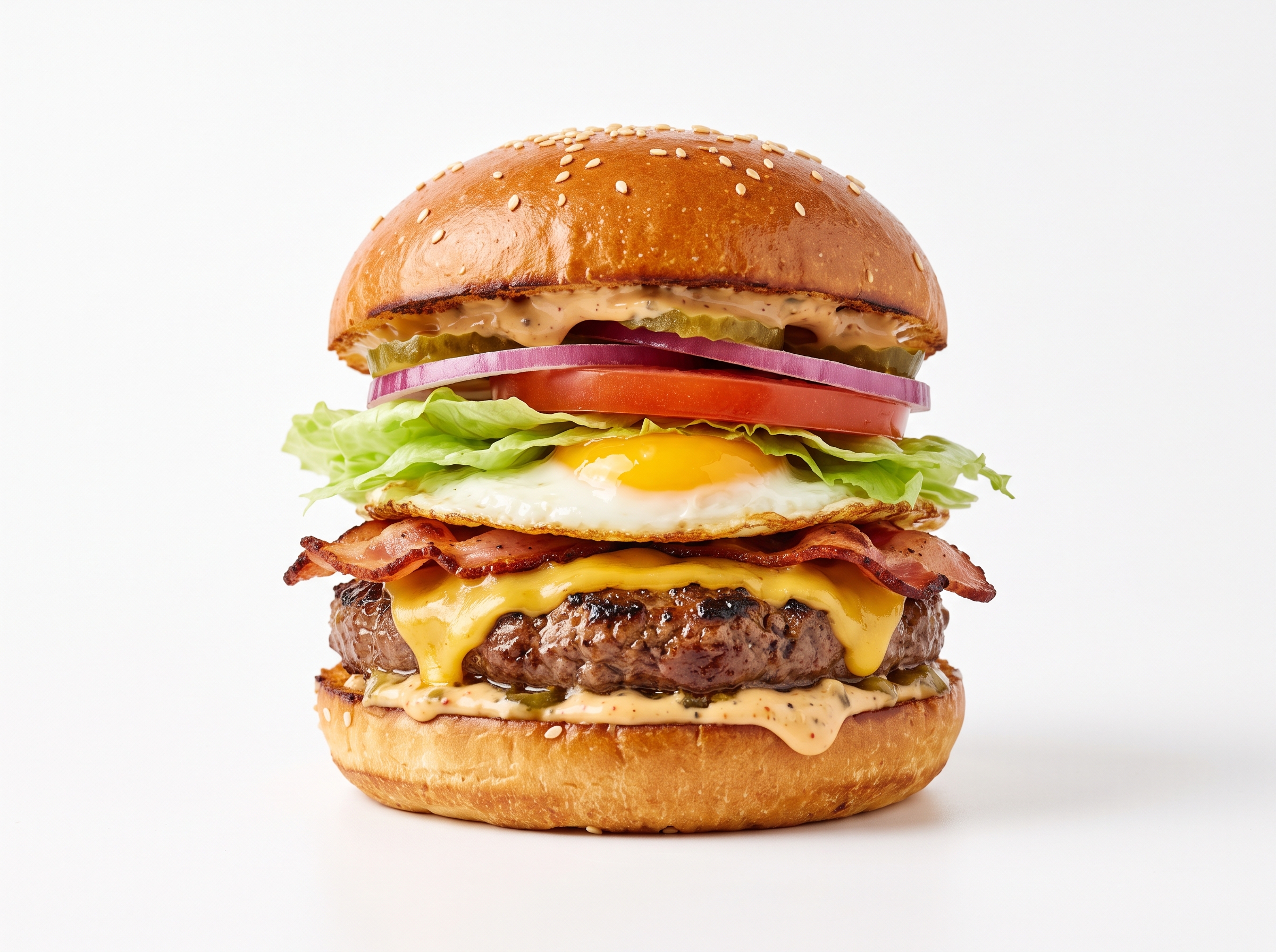 Beef Burger with the Lot