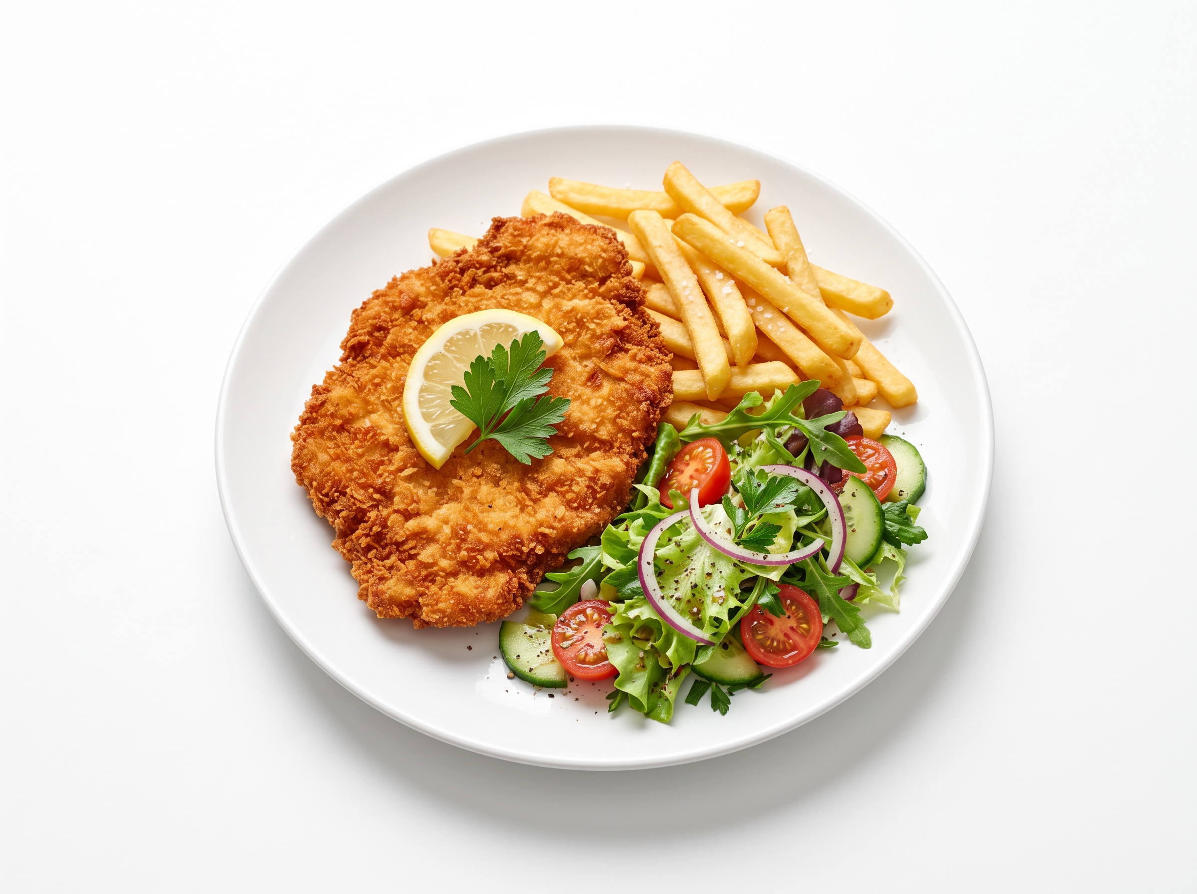 Chicken Schnitzel Plate