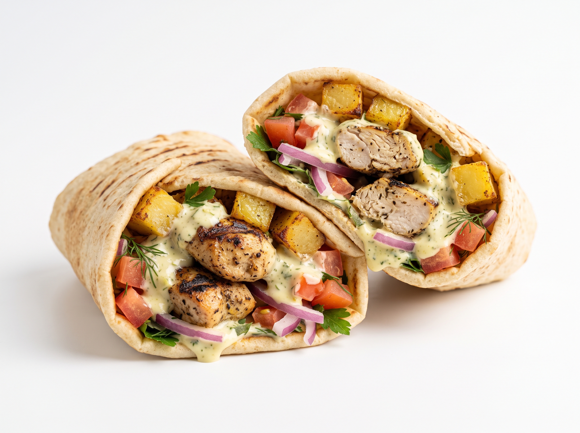 Chicken Souvlaki Wrap
